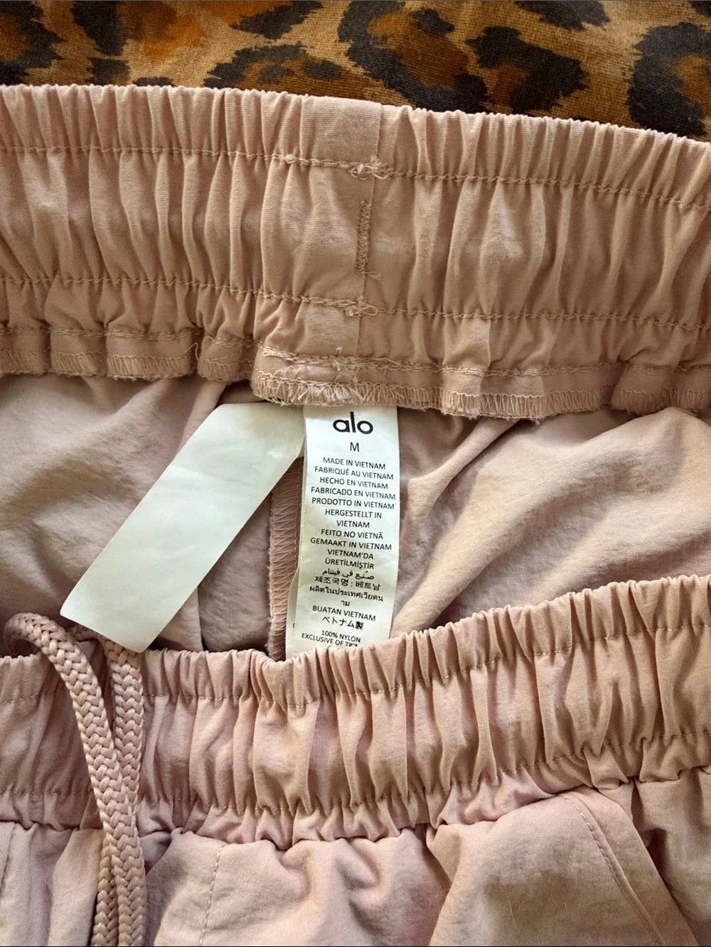 ALO Yoga Women's Pale Pink Alumni Athletic Shorts